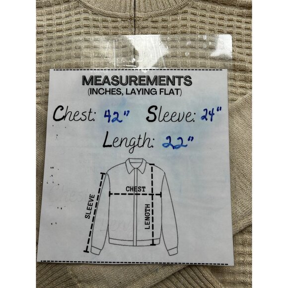 St. John Cardigan Sweater Womens M Metallic Full-Zip Beige Gold Knit Made in USA - Picture 7 of 8